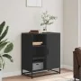 Aparador de madera de ingeniería negro 62x35x76 cm by , Sideboards - Ref: Foro24-848994, Price: 81,48 €, Discount: %
