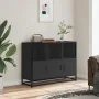 Aparador de madera de ingeniería negro 100x35x76 cm von , Sideboards - Ref: Foro24-849029, Preis: 106,56 €, Rabatt: %