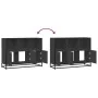 Aparador de madera de ingeniería negro 100x35x76 cm von , Sideboards - Ref: Foro24-849029, Preis: 106,56 €, Rabatt: %
