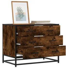 Cómoda de madera contrachapada roble ahumado 70x41x56 cm by , Drawers - Ref: Foro24-849076, Price: 91,84 €, Discount: %