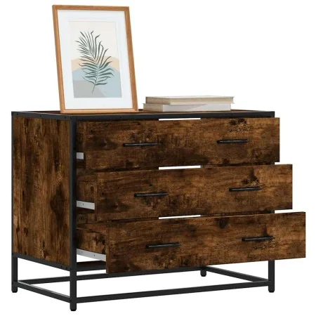 Cómoda de madera contrachapada roble ahumado 70x41x56 cm von , Schubladen - Ref: Foro24-849076, Preis: 91,73 €, Rabatt: %