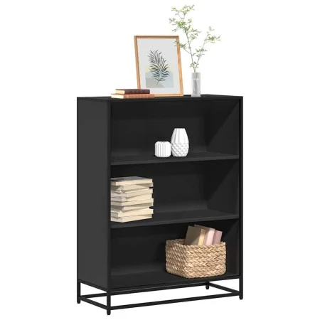 Estantería madera ingeniería negra 80,5x35x107,5 cm by , Bookcases and shelves - Ref: Foro24-849119, Price: 98,68 €, Discount: %
