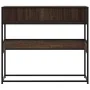 Mesa consola madera de ingeniería marrón roble 90x35x80 cm by , Side tables - Ref: Foro24-849173, Price: 73,11 €, Discount: %