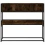 Mesa consola de madera de ingeniería roble ahumado 90x35x80 cm von , Seitentische - Ref: Foro24-849171, Preis: 63,61 €, Rabat...