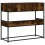 Mesa consola de madera de ingeniería roble ahumado 90x35x80 cm von , Seitentische - Ref: Foro24-849171, Preis: 63,61 €, Rabat...