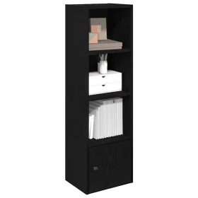 Estantería de madera de ingeniería roble negro 31x24x102 cm by , Bookcases and shelves - Ref: Foro24-860338, Price: 49,91 €, ...