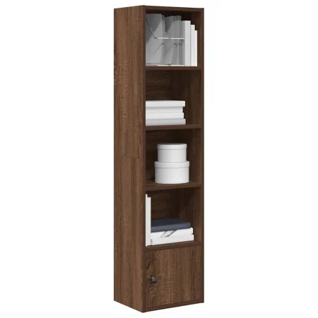 Estantería madera de ingeniería marrón roble 31x24x127 cm de , Librerías y estanterías - Ref: Foro24-860352, Precio: 54,40 €,...