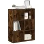 Estantería madera de ingeniería roble ahumado 60x24x76,5 cm de , Librerías y estanterías - Ref: Foro24-860386, Precio: 62,50 ...