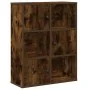 Estantería madera de ingeniería roble ahumado 60x24x76,5 cm de , Librerías y estanterías - Ref: Foro24-860386, Precio: 62,50 ...