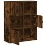 Estantería madera de ingeniería roble ahumado 60x24x76,5 cm de , Librerías y estanterías - Ref: Foro24-860386, Precio: 62,50 ...
