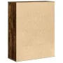 Estantería madera de ingeniería roble ahumado 60x24x76,5 cm de , Librerías y estanterías - Ref: Foro24-860386, Precio: 62,50 ...
