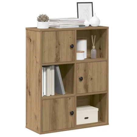 Estantería de madera de ingeniería roble artisan 60x24x76,5 cm von , Bücherregale und Regale - Ref: Foro24-860390, Preis: 63,...