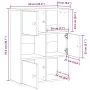 Estantería de madera de ingeniería roble artisan 60x24x76,5 cm von , Bücherregale und Regale - Ref: Foro24-860390, Preis: 63,...