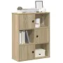 Estantería madera de ingeniería roble sonoma 60x24x76,5 cm de , Librerías y estanterías - Ref: Foro24-860384, Precio: 68,39 €...