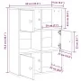 Estantería madera de ingeniería roble sonoma 60x24x76,5 cm de , Librerías y estanterías - Ref: Foro24-860384, Precio: 68,39 €...