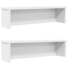 Estantes de cocina apilables 2 uds blanco 50x15x16 cm von , Behälter für Küchenutensilien - Ref: Foro24-860482, Preis: 28,33 ...