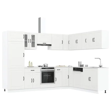 Mueble de cocina Kalmar blanco 14 piezas madera contrachapada von , Küchenschränke - Ref: Foro24-3314971, Preis: 977,96 €, Ra...