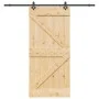 Puerta corredera con herrajes madera maciza de pino 80x210 cm by , Doors - Ref: Foro24-3332637, Price: 232,05 €, Discount: %