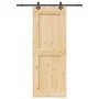 Puerta corredera con herrajes madera maciza de pino 85x210 cm by , Doors - Ref: Foro24-3332726, Price: 192,56 €, Discount: %
