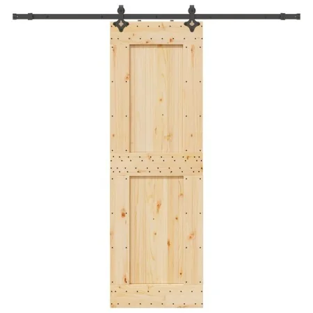 Puerta corredera con herrajes madera maciza de pino 70x210 cm von , Türen - Ref: Foro24-3332730, Preis: 183,93 €, Rabatt: %