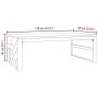 Mesa de centro madera maciza de teca 110x60x38 cm by , Coffee table - Ref: Foro24-4009315, Price: 131,04 €, Discount: %