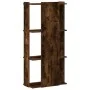 Librería 3 estantes madera ingeniería roble ahumado 60x30x120cm de , Librerías y estanterías - Ref: Foro24-860269, Precio: 59...
