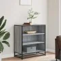 Aparador madera ingeniería y metal gris Sonoma 68x35x76 cm by , Sideboards - Ref: Foro24-848977, Price: 80,11 €, Discount: %