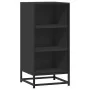 Aparador de madera de ingeniería y metal negro 35,5x35x76 cm de , Aparadores - Ref: Foro24-848949, Precio: 52,93 €, Descuento: %