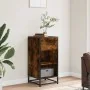 Aparador madera ingeniería y metal roble ahumado 35,5x35x76 cm von , Sideboards - Ref: Foro24-848956, Preis: 55,88 €, Rabatt: %