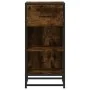 Aparador madera ingeniería y metal roble ahumado 35,5x35x76 cm von , Sideboards - Ref: Foro24-848956, Preis: 55,88 €, Rabatt: %