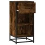 Aparador madera ingeniería y metal roble ahumado 35,5x35x76 cm von , Sideboards - Ref: Foro24-848956, Preis: 55,88 €, Rabatt: %