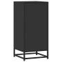 Aparador de madera de ingeniería y metal negro 35,5x35x76 cm by , Sideboards - Ref: Foro24-848954, Price: 57,54 €, Discount: %
