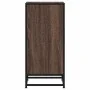 Aparador madera ingeniería y metal marrón roble 35,5x35x76 cm de , Aparadores - Ref: Foro24-848963, Precio: 62,77 €, Descuent...
