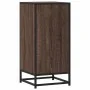 Aparador madera ingeniería y metal marrón roble 35,5x35x76 cm de , Aparadores - Ref: Foro24-848963, Precio: 62,77 €, Descuent...