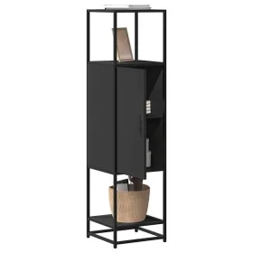 Aparador alto madera de ingeniería y metal 35,5x35x139 cm by , Sideboards - Ref: Foro24-849034, Price: 83,43 €, Discount: %