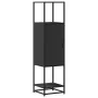 Aparador alto madera de ingeniería y metal 35,5x35x139 cm by , Sideboards - Ref: Foro24-849034, Price: 78,32 €, Discount: %