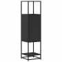Aparador alto madera de ingeniería y metal 35,5x35x139 cm by , Sideboards - Ref: Foro24-849034, Price: 78,32 €, Discount: %