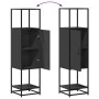 Aparador alto madera de ingeniería y metal 35,5x35x139 cm by , Sideboards - Ref: Foro24-849034, Price: 78,32 €, Discount: %