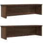 Estantes de cocina apilables 2 uds roble marrón 50x15x16 cm von , Behälter für Küchenutensilien - Ref: Foro24-860494, Preis: ...