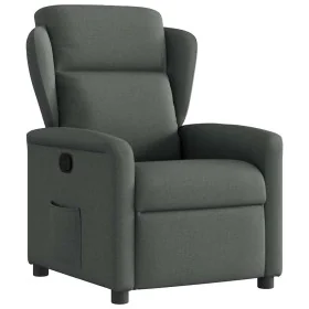 Sillón reclinable de tela gris oscuro by , Armchairs - Ref: Foro24-4015577, Price: 187,14 €, Discount: %