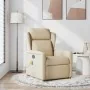 Sillón de masaje reclinable de tela crema by , Armchairs - Ref: Foro24-4015594, Price: 216,98 €, Discount: %