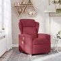 Sillón de masaje reclinable de tela color vino tinto by , Armchairs - Ref: Foro24-4015589, Price: 201,10 €, Discount: %
