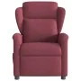Sillón de masaje reclinable de tela color vino tinto by , Armchairs - Ref: Foro24-4015589, Price: 201,10 €, Discount: %