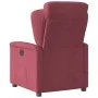 Sillón de masaje reclinable de tela color vino tinto by , Armchairs - Ref: Foro24-4015589, Price: 201,10 €, Discount: %