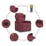 Sillón de masaje reclinable de tela color vino tinto by , Armchairs - Ref: Foro24-4015589, Price: 201,10 €, Discount: %