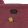 Sillón de masaje reclinable de tela color vino tinto by , Armchairs - Ref: Foro24-4015589, Price: 201,10 €, Discount: %