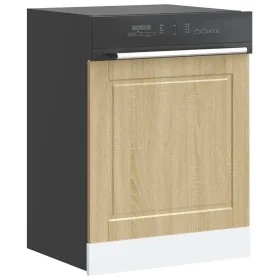 Panel para lavavajillas Porto madera contrachapada roble sonoma de , Armarios de cocina - Ref: Foro24-854140, Precio: 31,33 €...