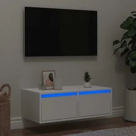 Mueble de TV con luces LED blanco 75x35,5x25 cm von , TV-Möbel - Ref: Foro24-860229, Preis: 66,65 €, Rabatt: %