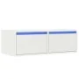 Mueble de TV con luces LED blanco 75x35,5x25 cm von , TV-Möbel - Ref: Foro24-860229, Preis: 66,56 €, Rabatt: %