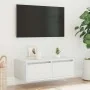 Mueble de TV con luces LED blanco 75x35,5x25 cm von , TV-Möbel - Ref: Foro24-860229, Preis: 66,56 €, Rabatt: %